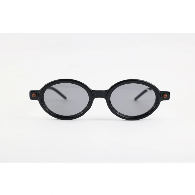 Marc Jacobs 8765 Black Tint Acetate Oval Sunglasses