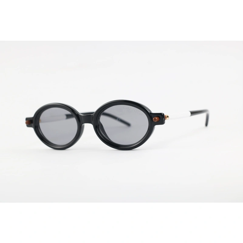 Marc Jacobs 8765 Black Tint Acetate Oval Sunglasses luxury designer sunglasses with smooth acetate frame