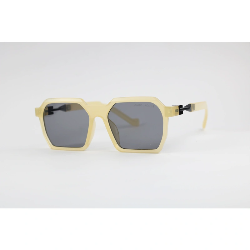 Marc Jacobs 8779 Cream Black Acetate Hexagonal Sunglasses premium fashion sunglasses with cream and black acetate frame