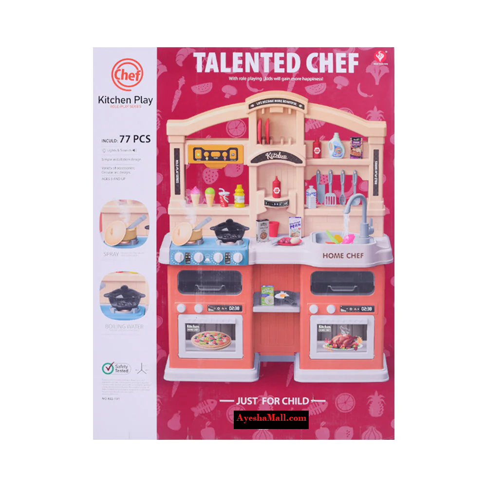 MasterPlay Talented Chef Kitchen Mega Set – 922-131 (77 PCS)
