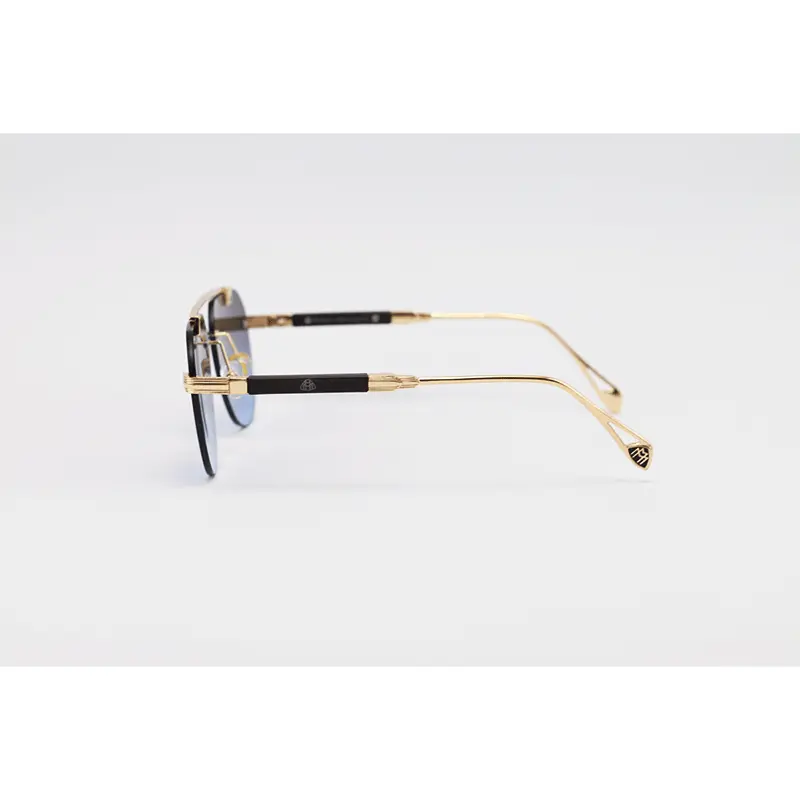 Maybach 3114 Golden Blue Gradient Metal Aviator Sunglasses 2