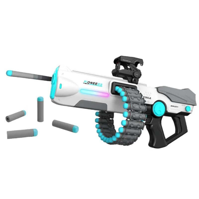 30-dart rotating ammo chain blaster for action play and target games