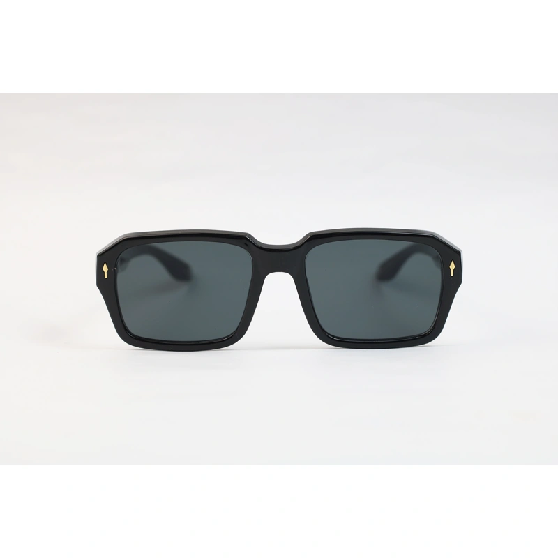 Moscot 65021 Black Acetate Rectangle Sunglasses