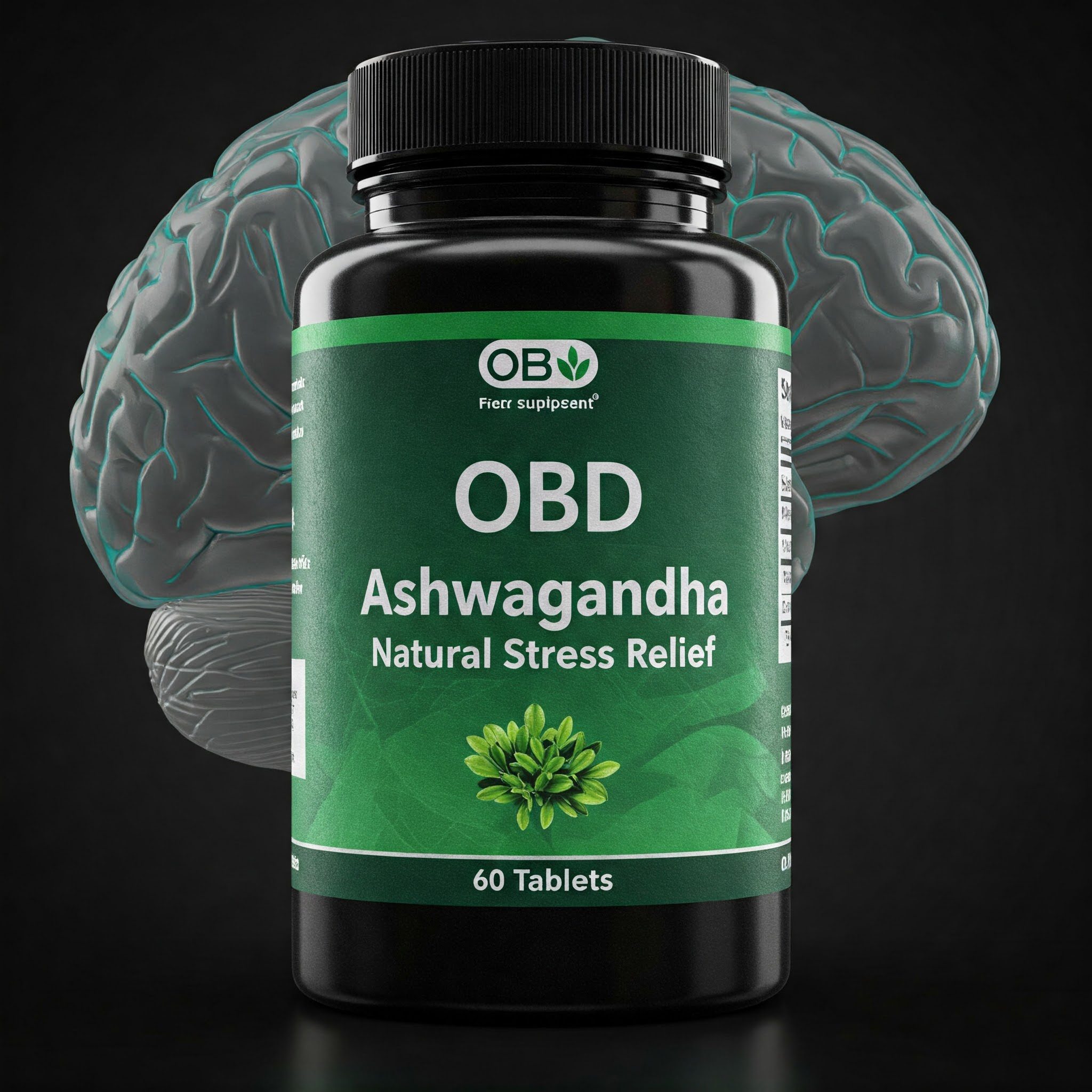 OBD Ashwagandha Natural Stress Relief - 60 Tablets