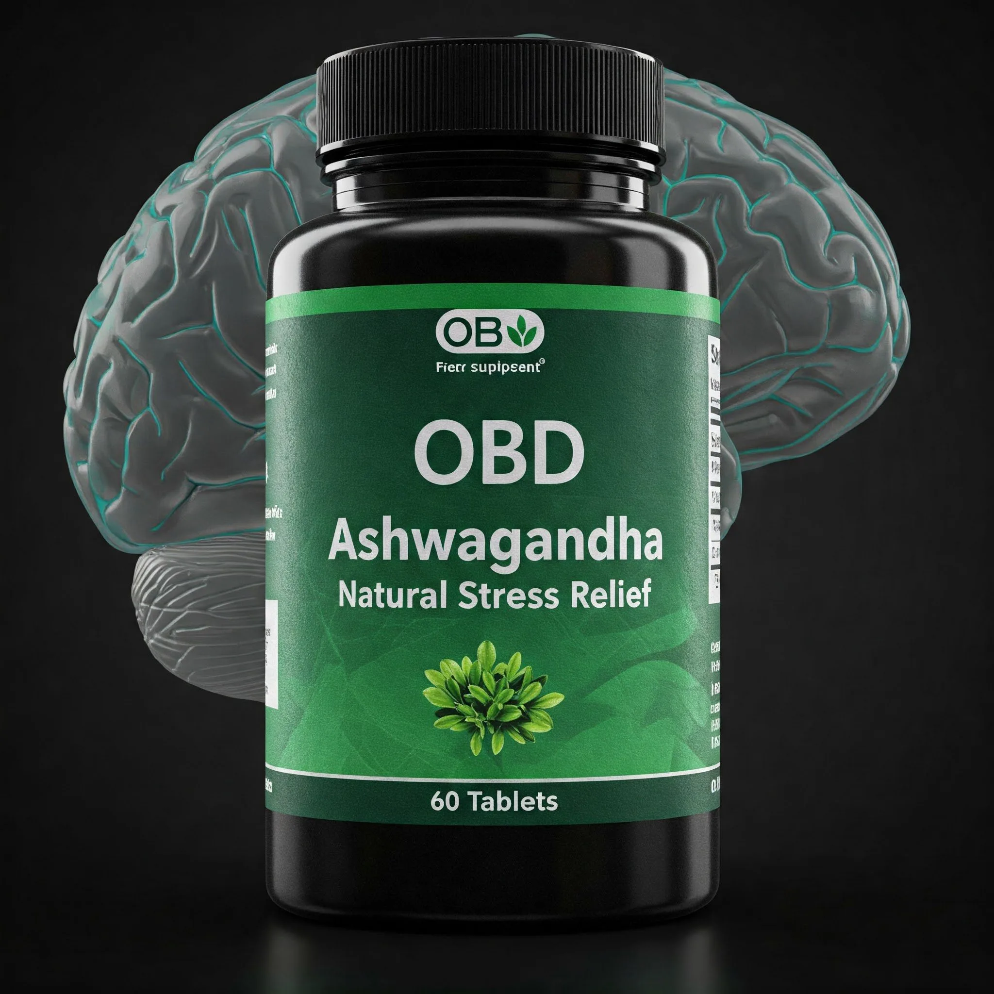 OBD Ashwagandha Natural Stress Relief - 60 Tablets
