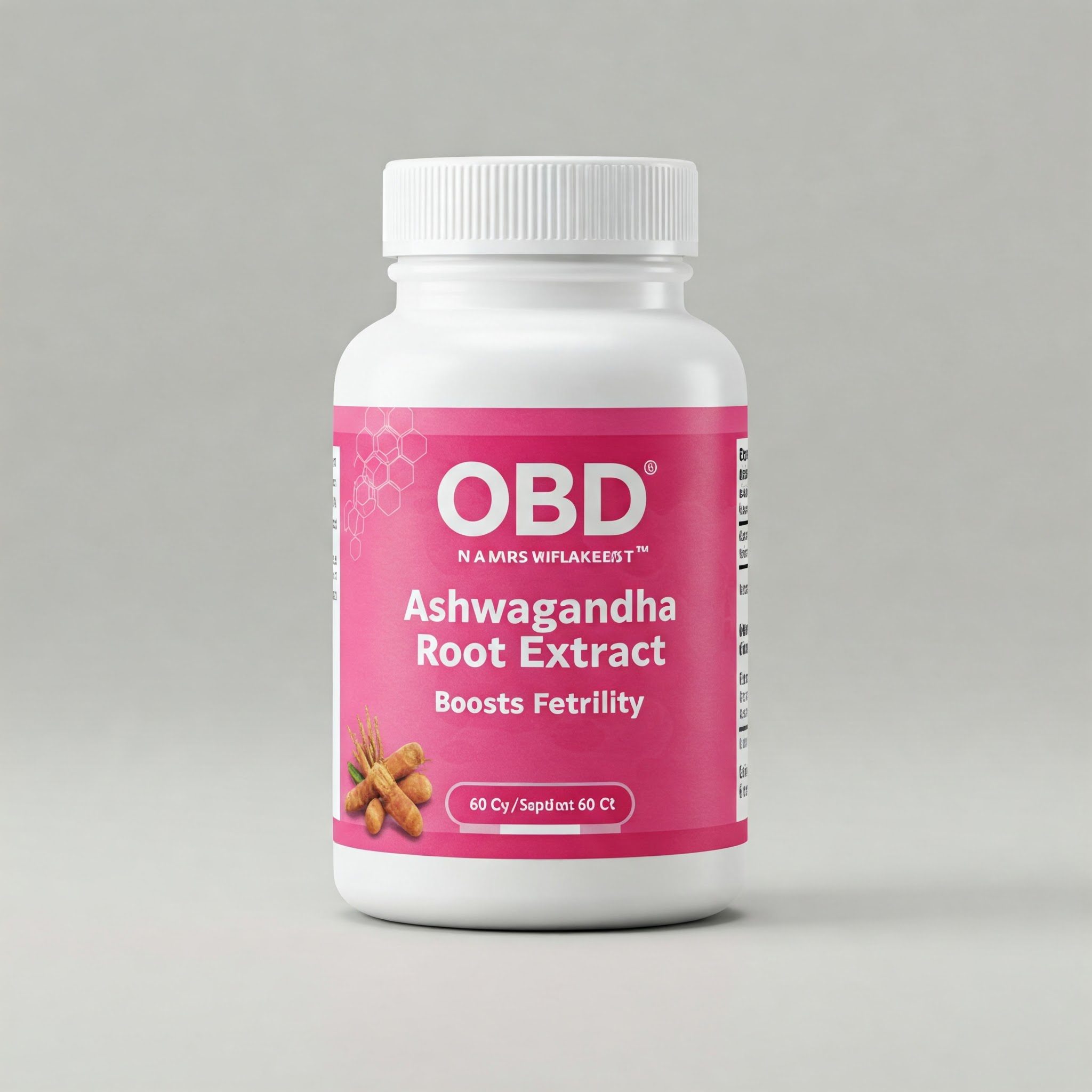OBD Ashwagandha Root Extract Boosts fertility - 60 Ct