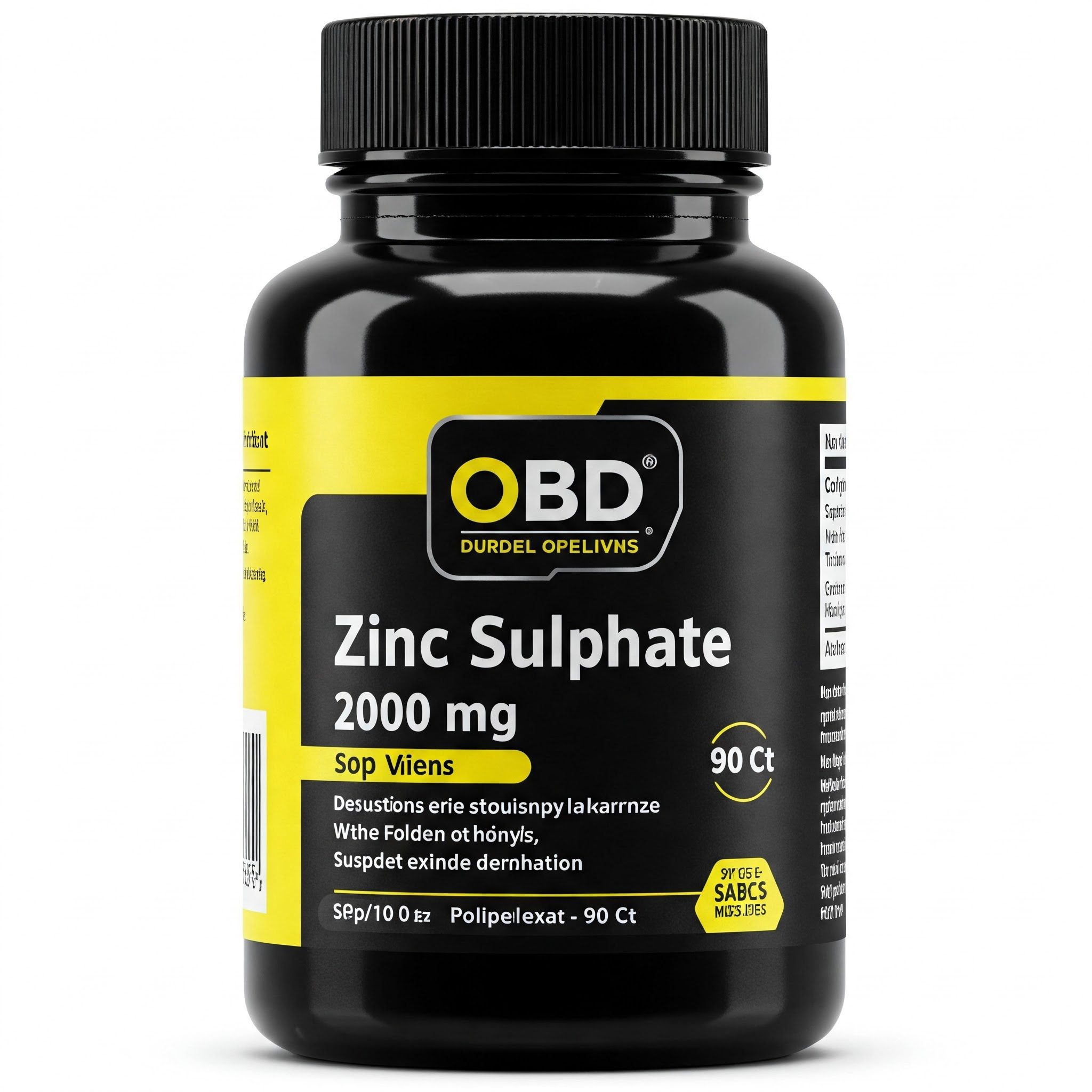OBD Cellular Metabolism Zinc Sulphate 200mg - 90 Ct
