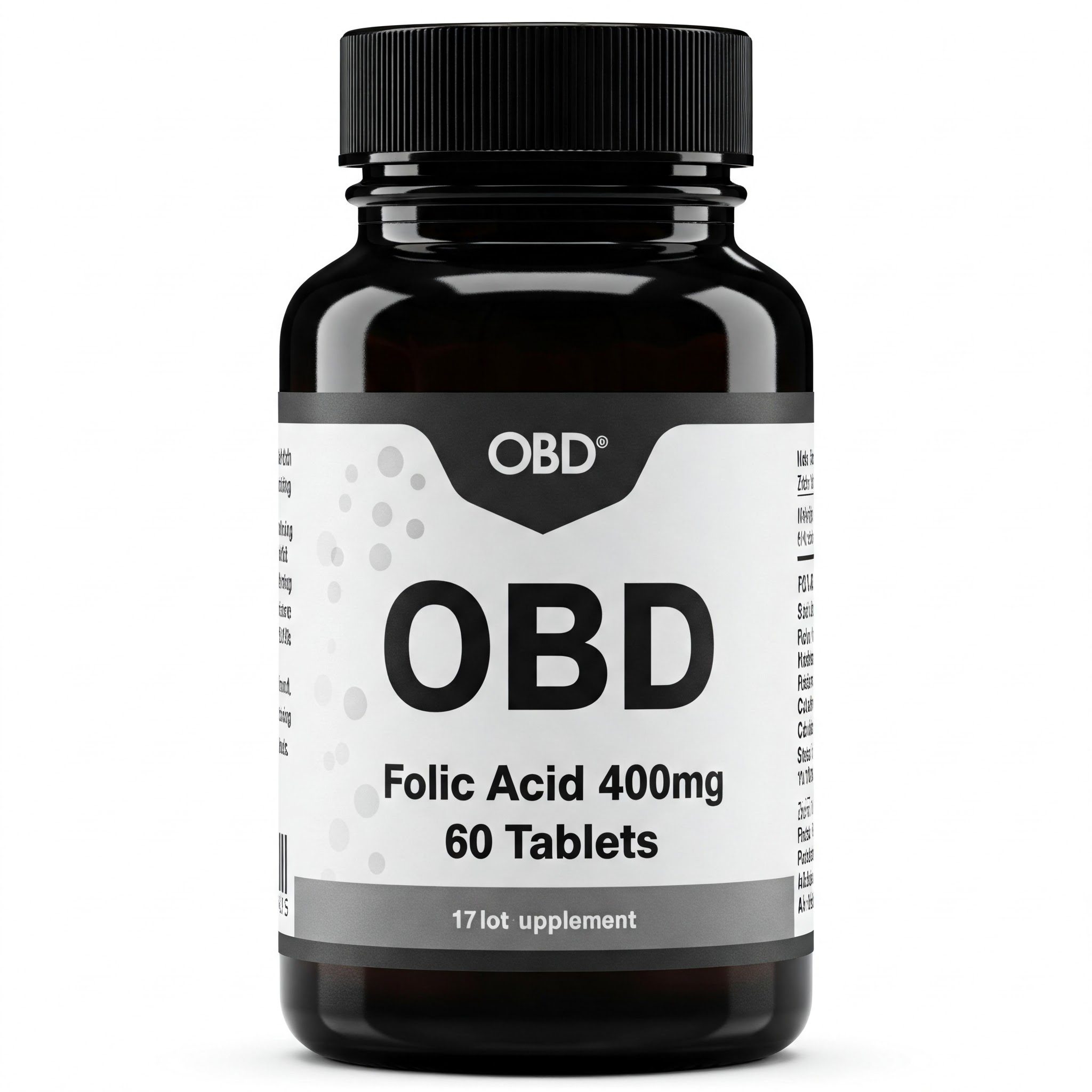 OBD Folic Acid 400mcg - 30 Tablets