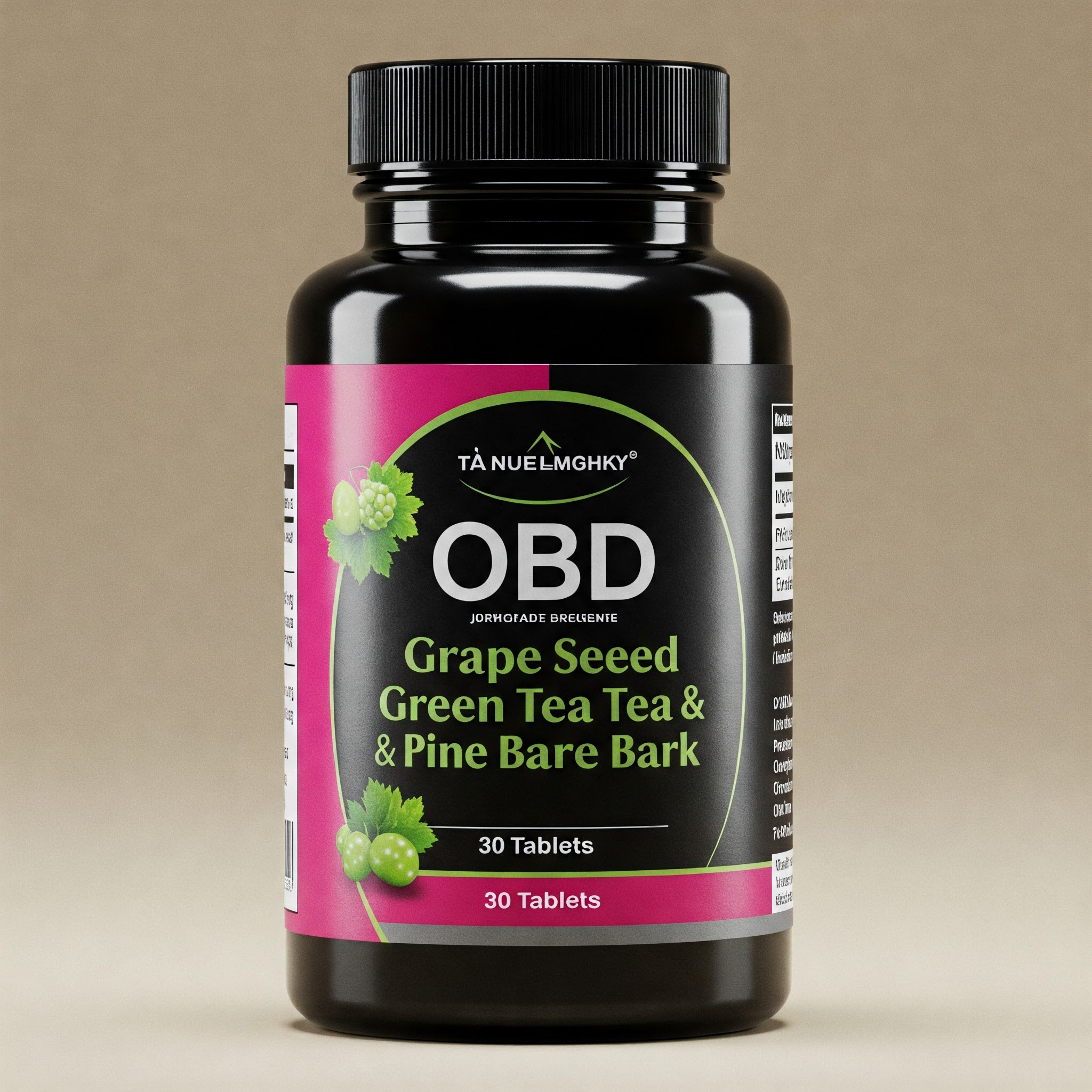 OBD Grape Seed, Green Tea, and Pine Bark – 30 Tablets