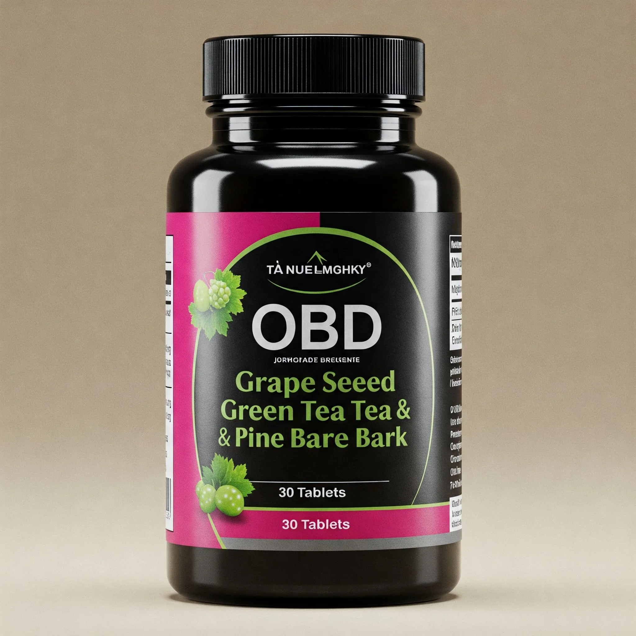 OBD Grape Seed, Green Tea, and Pine Bark – 30 Tablets