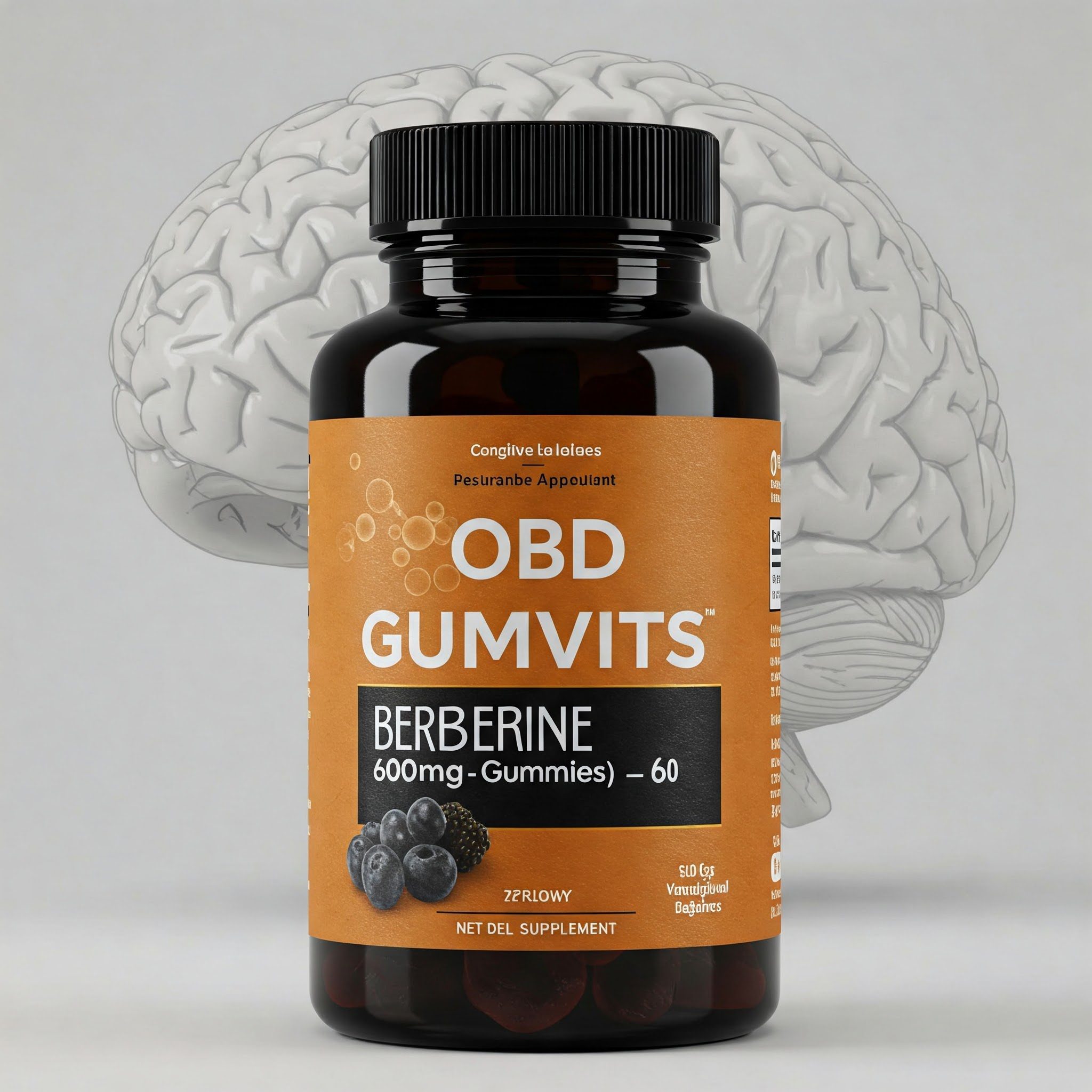 OBD Gumvits Berberine 600mg Gummies – 30 Ct