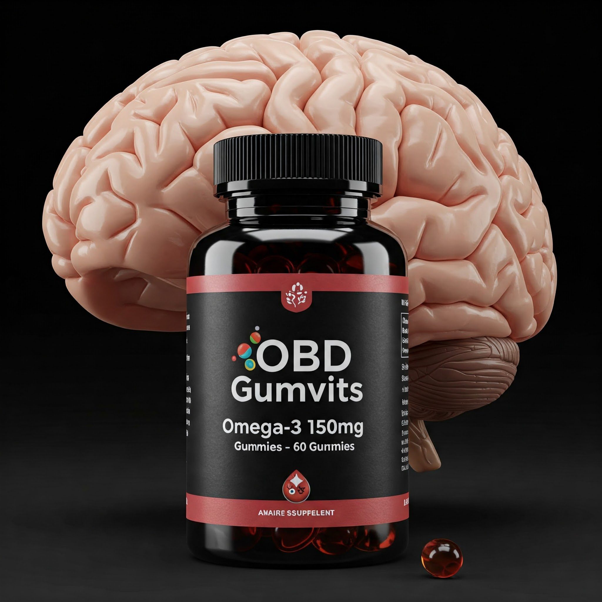 OBD Gumvits Omega-3 150mg Gummies - 30 Count