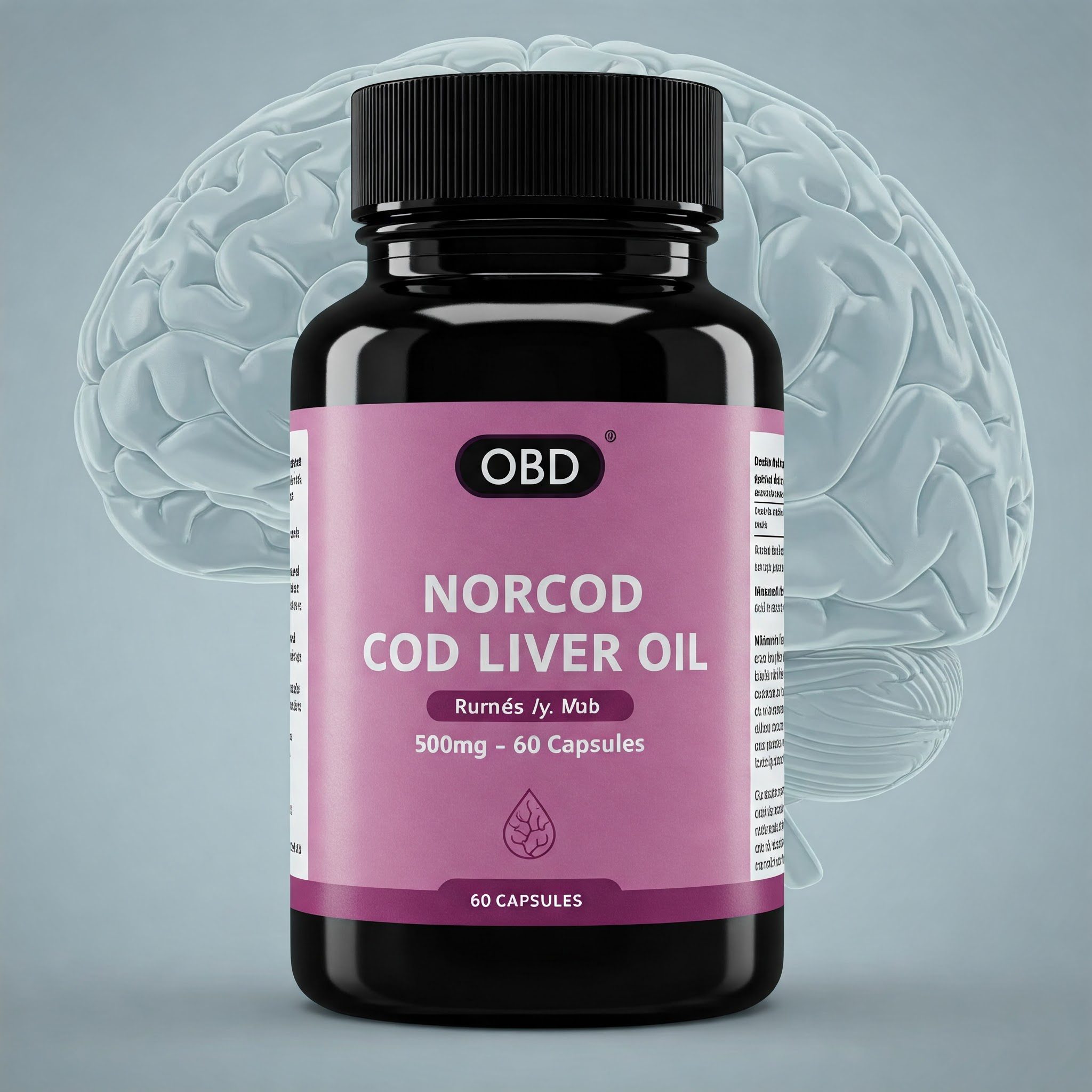 OBD Norcod Cod Liver Oil 500mg - 60 Capsules