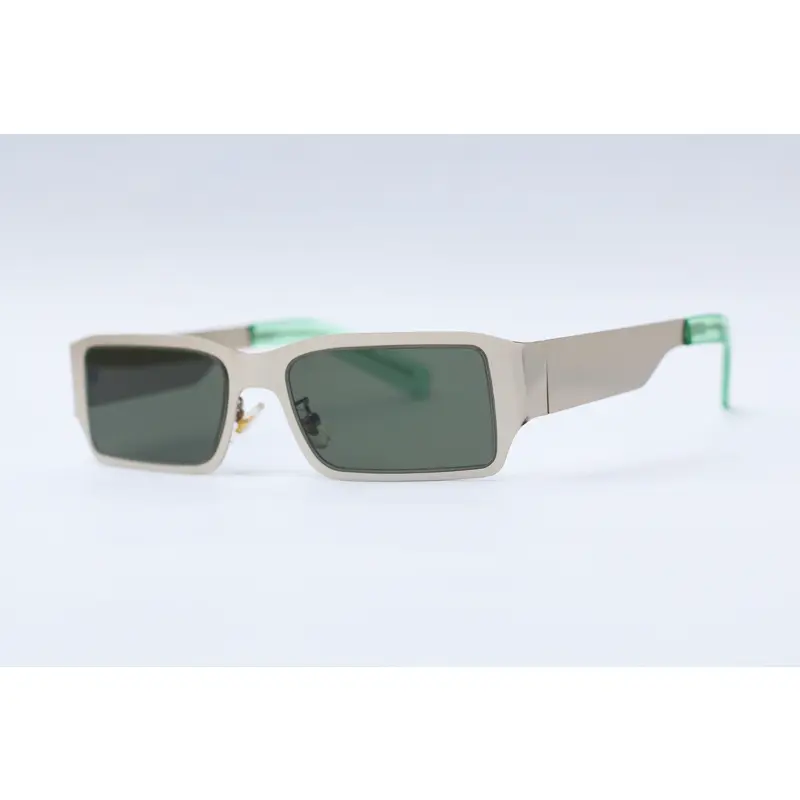 OBD Robot metal rectangle sunglasses minimalist unisex eyewear