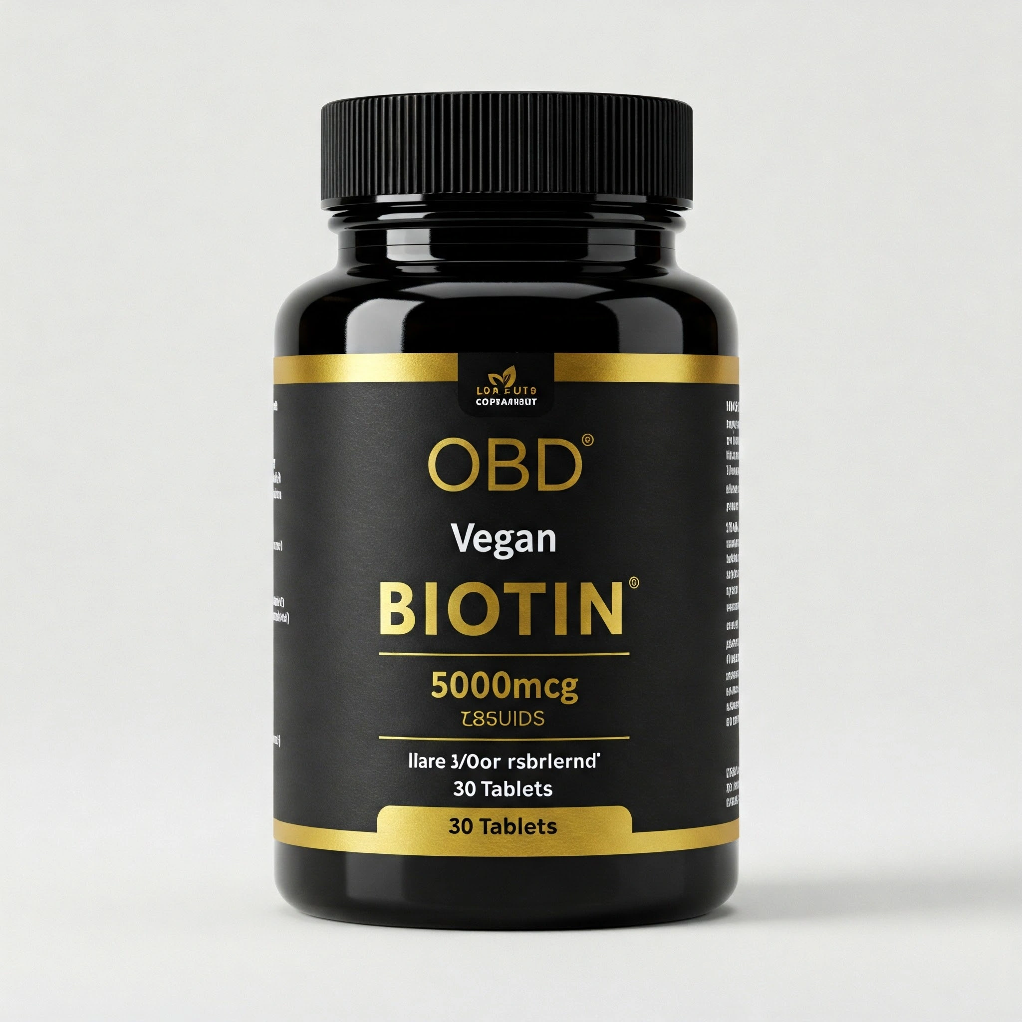 OBD Vegan Biotin 5000mcg - 30 Tablets
