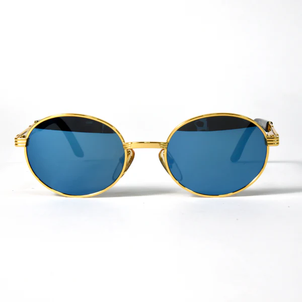 OVision COPS 017-002 Gold Black Metal Oval Eyeglasses