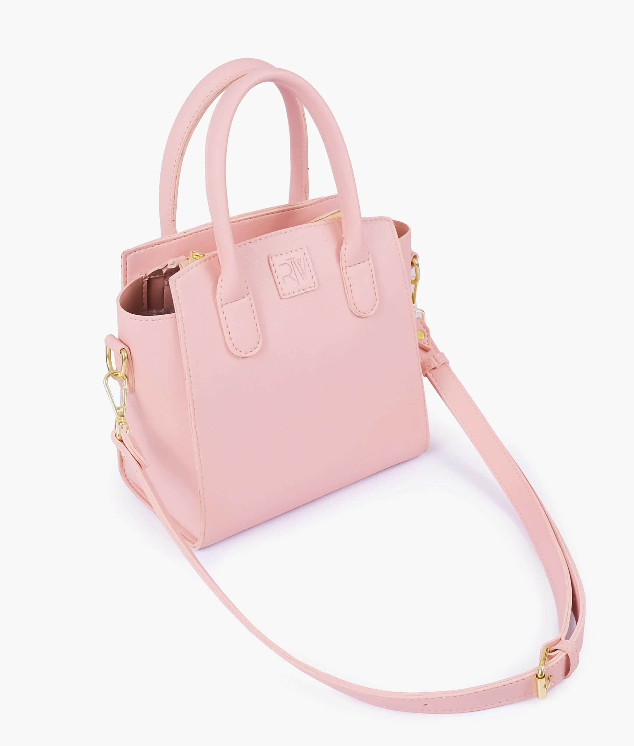 Pink Top Handle Mini Handbag