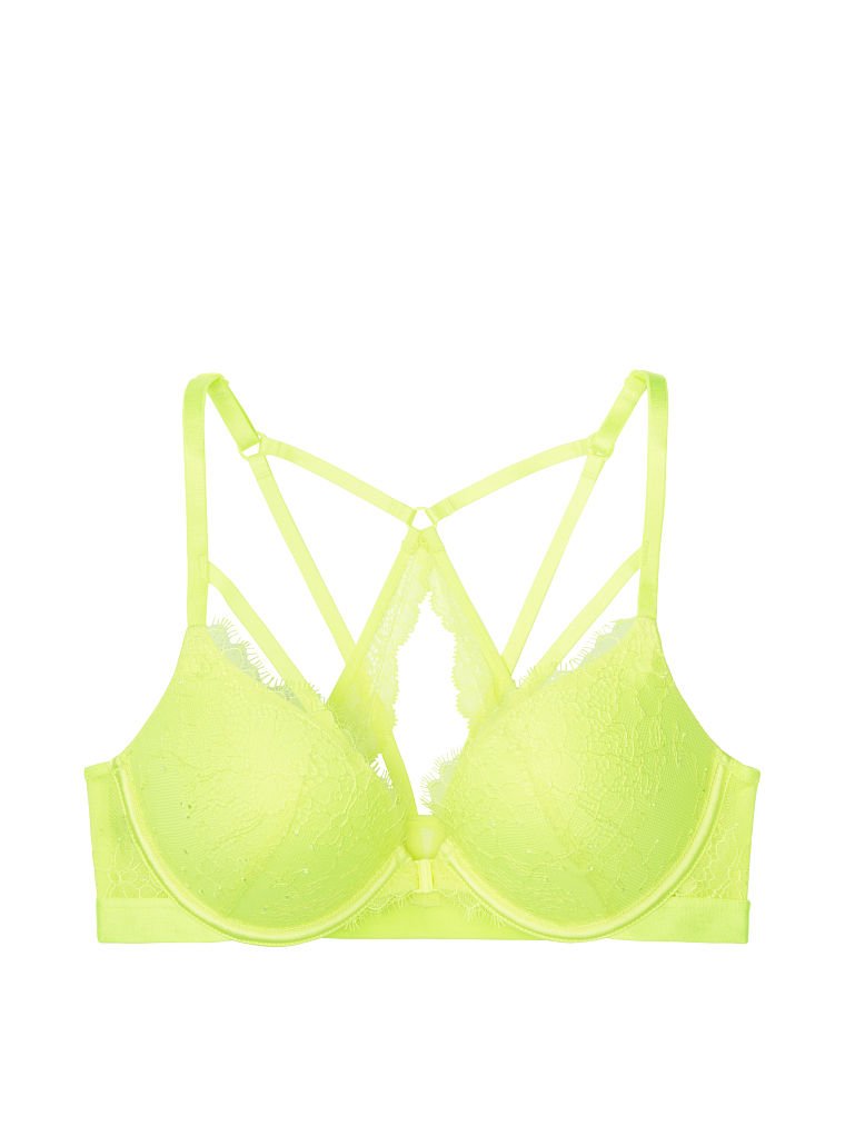 Stylish Push Up Bra Lime Yellow crafted with soft stretch fabric and supportive cups that enhance natural shape while ensuring all-day comfort.