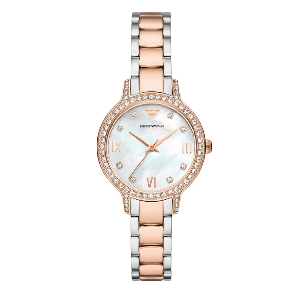 Radiant Emporio Armani Two-Tone Watch — 044