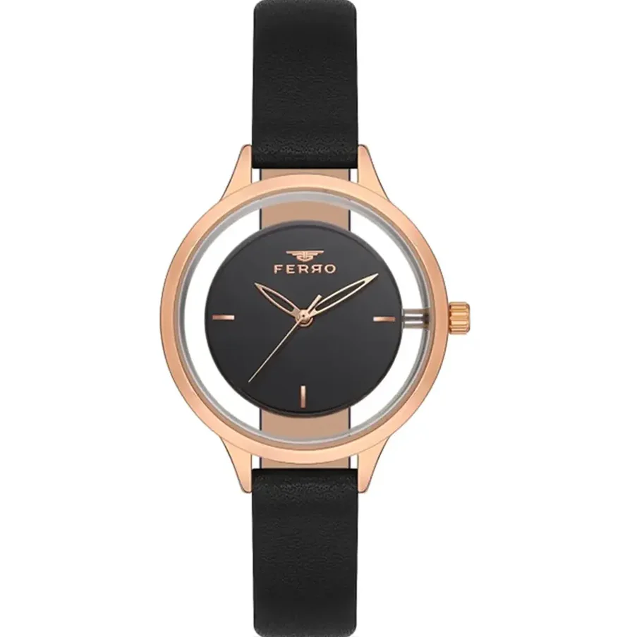 Radiant FL21234B-R Leather Strap Women’s Watch