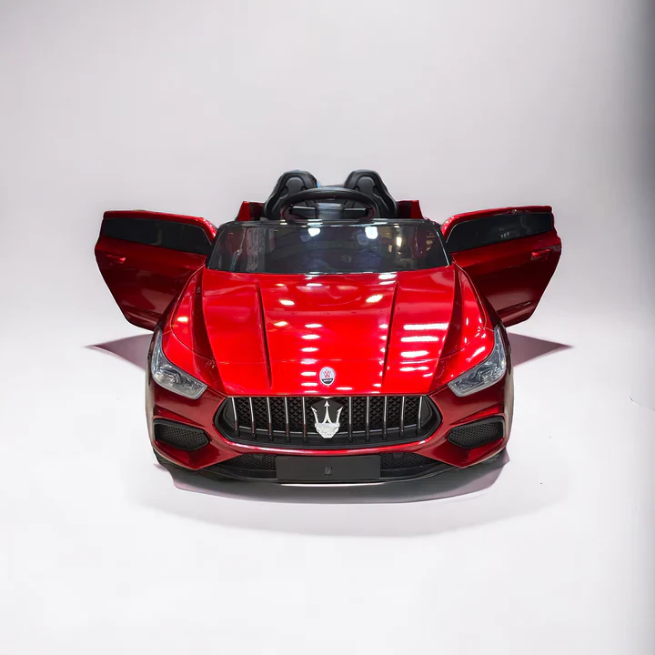 Electric ride-on toy car for children with music and realistic features