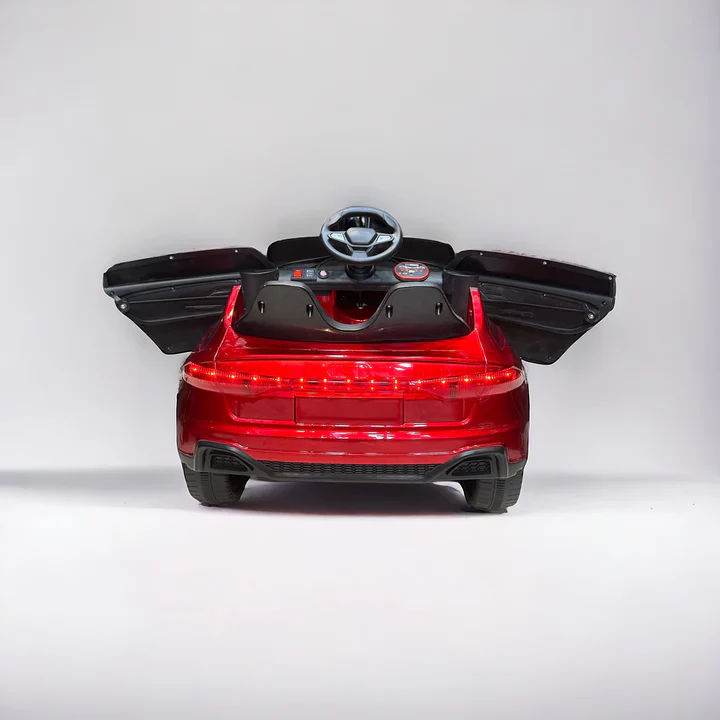Rechargeable battery ride-on car for kids with remote control and LED lights