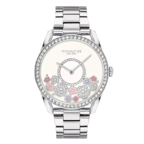 Refined Coach Preston Silver Watch — 031