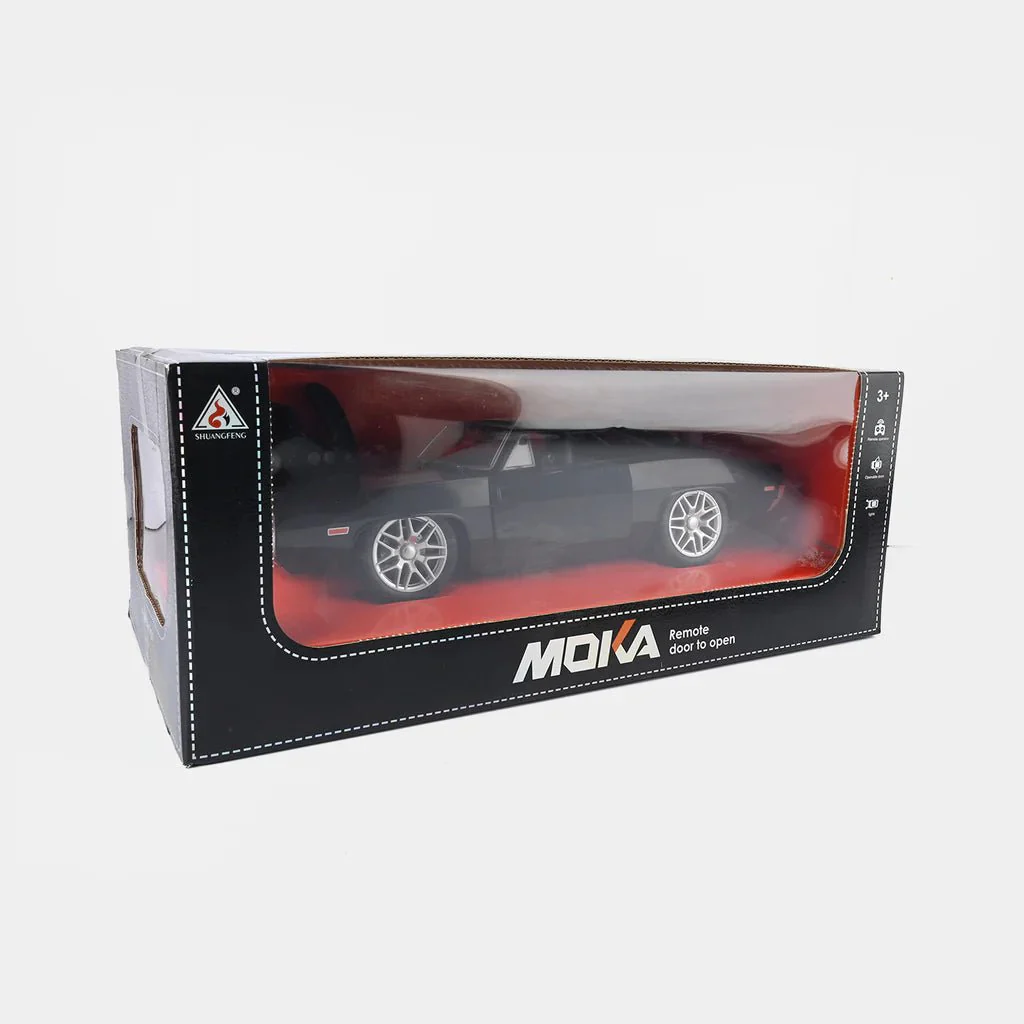 Children’s remote control racing car with durable wheels