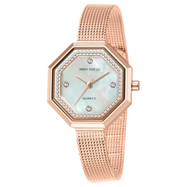 Rose Gold Quartz Watch For Ladies MF0304L-03 1