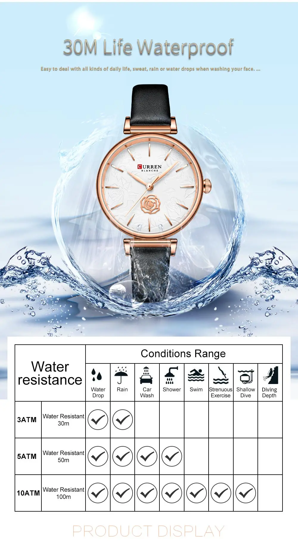 Sophisticated Curren Women’s Watch 9078AM