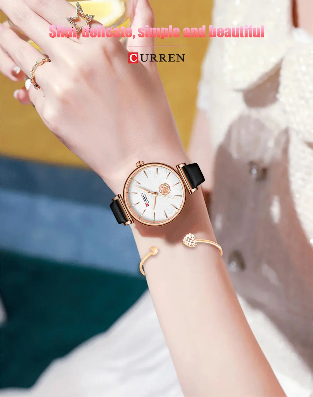 Sophisticated Curren Women’s Watch 9078AM