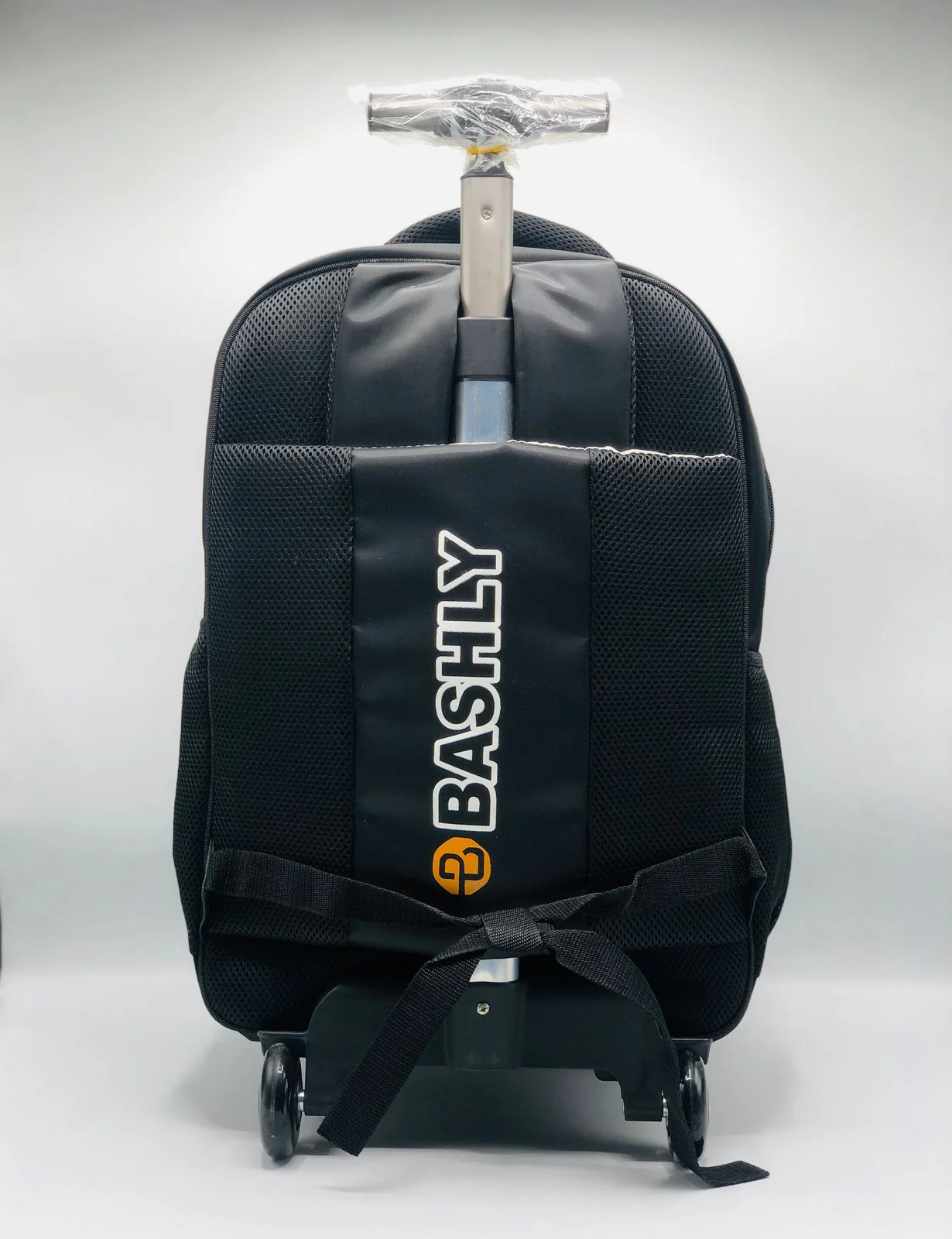 Cool Space-Themed Trolley Backpack featuring vibrant galaxy graphics, smooth rolling wheels, and a sturdy retractable handle for easy and fun school travel.