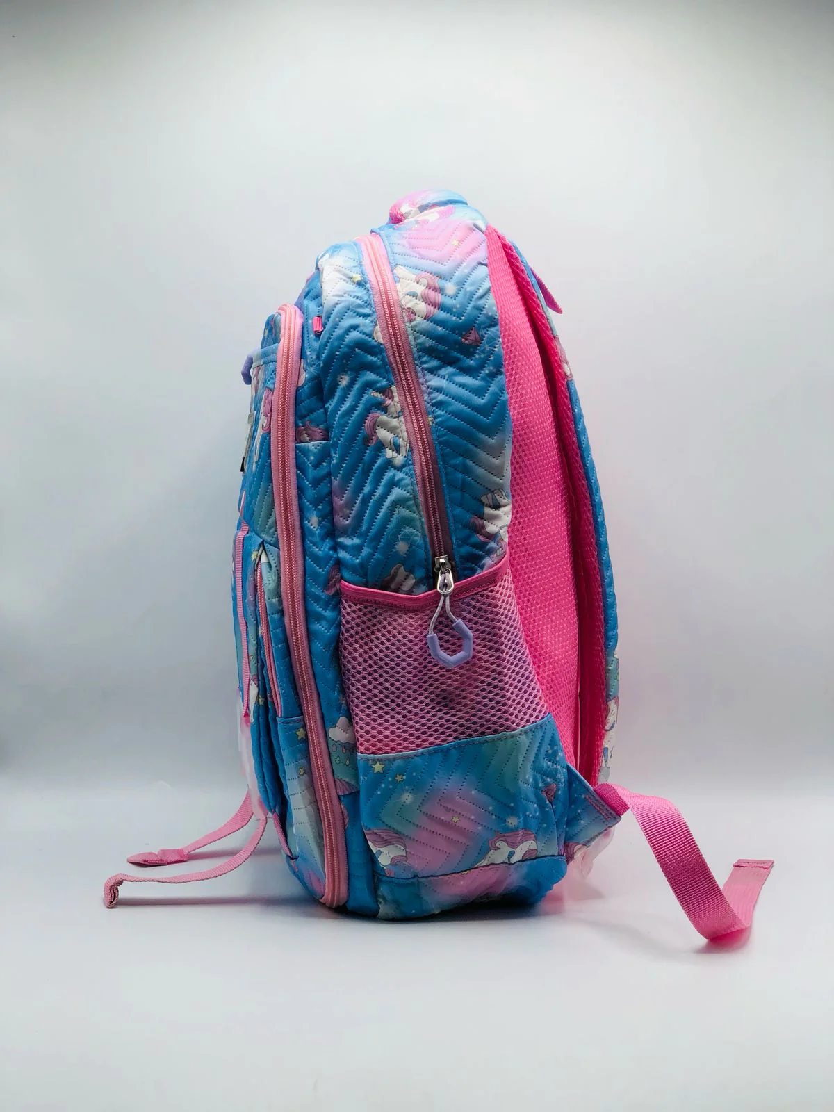 Durable Spacious Girls’ Backpack crafted with high-quality material, comfortable straps, and secure zip closures, perfect for carrying books and essentials with ease.