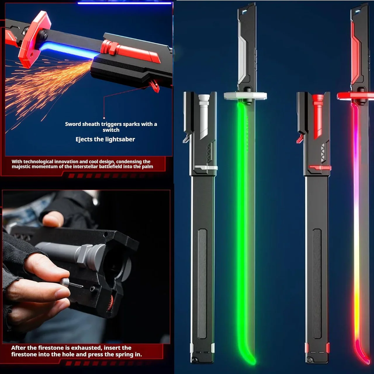 Sparkblade light sword toy for boys featuring LED glow and dramatic effects
