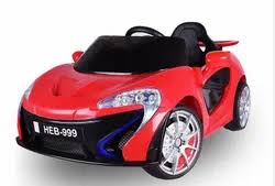Electric ride on car toy promoting balance and active play