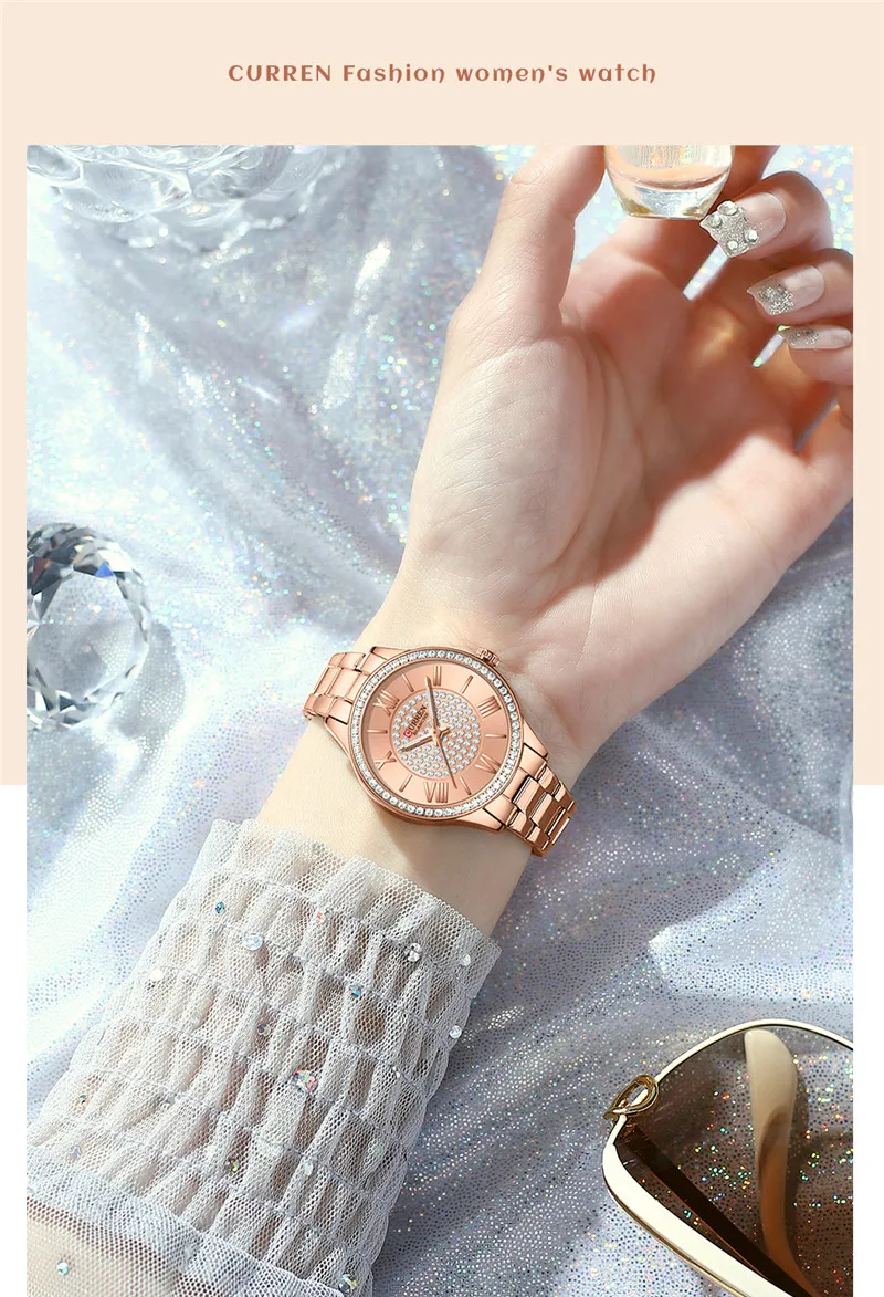 Stunning Curren 9084 Women’s Stainless Steel Watch