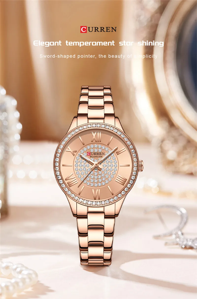 Stunning Curren 9084 Women’s Stainless Steel Watch