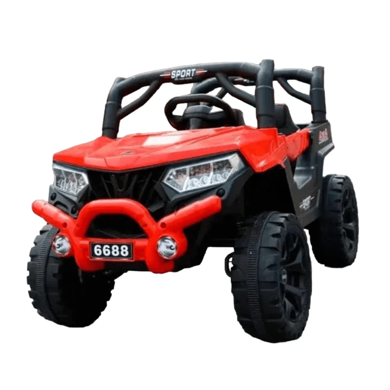 Child ride on jeep promoting coordination, balance and independence