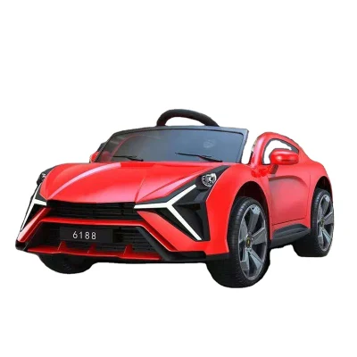 Interactive kids sports car ride-on with sound features