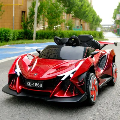 Battery operated Ferrari style ride on car toy for toddlers