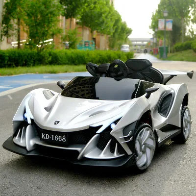 Kids electric ride on car with sporty drift wheels