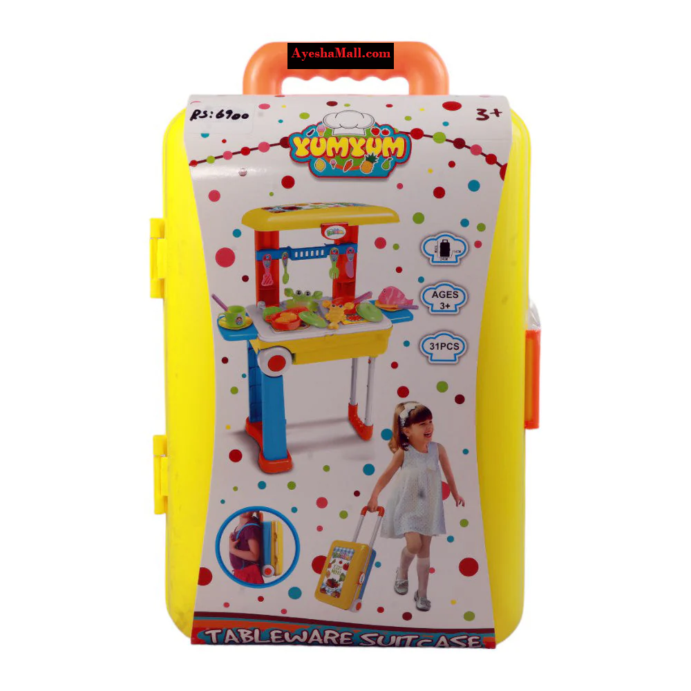 TinyTaste Tableware Suitcase 31-Piece Set – 524B-1