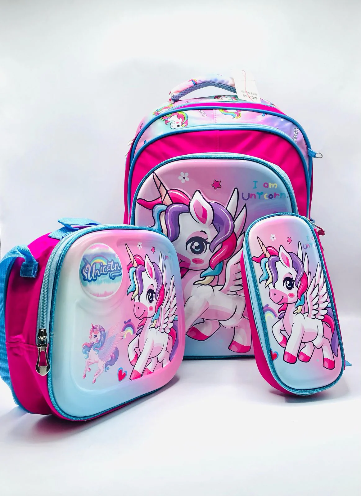 Unicorn 3-in-1 School Bag Set for Girls