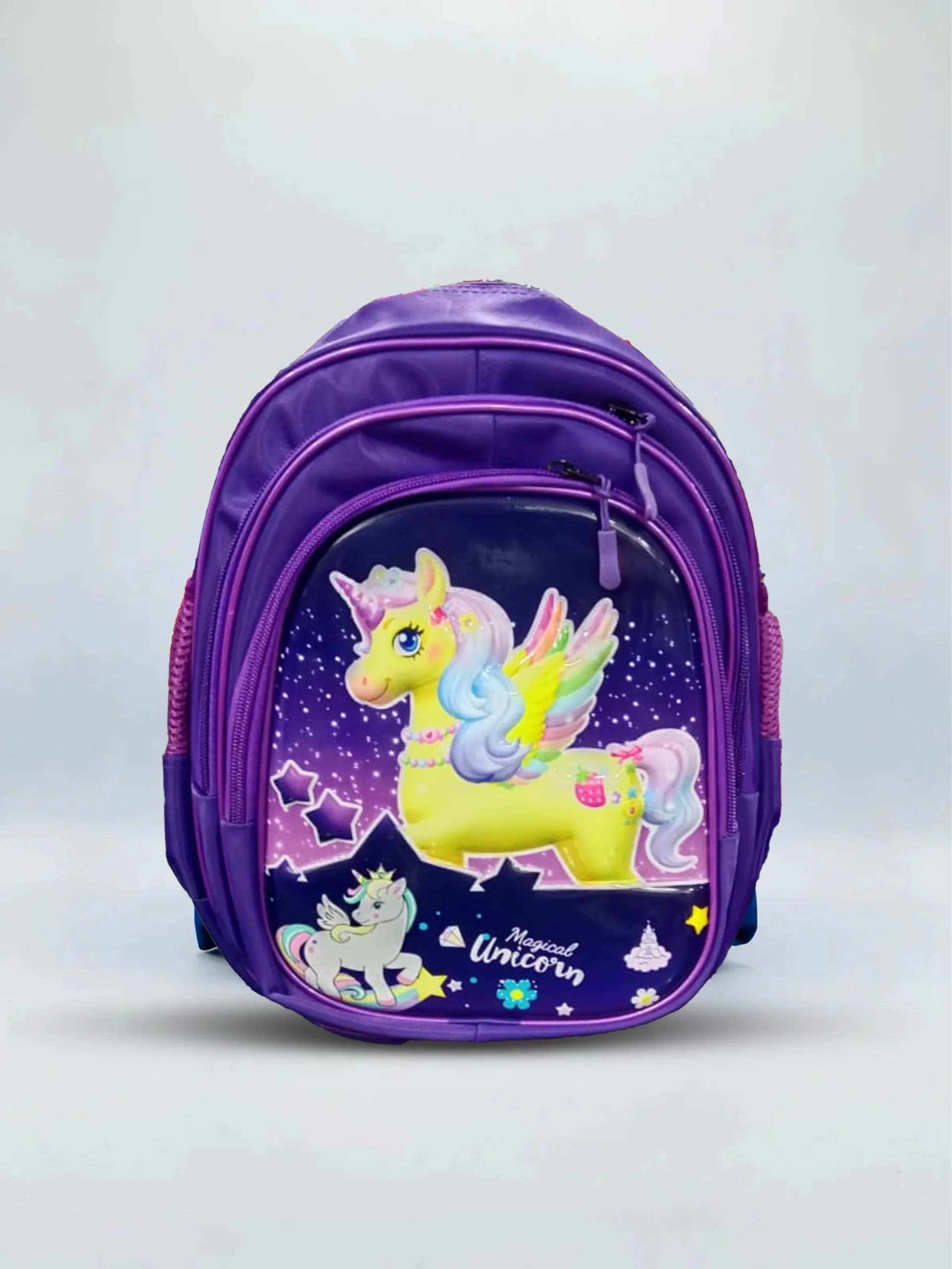 Unicorn Purple Kids School Backpack