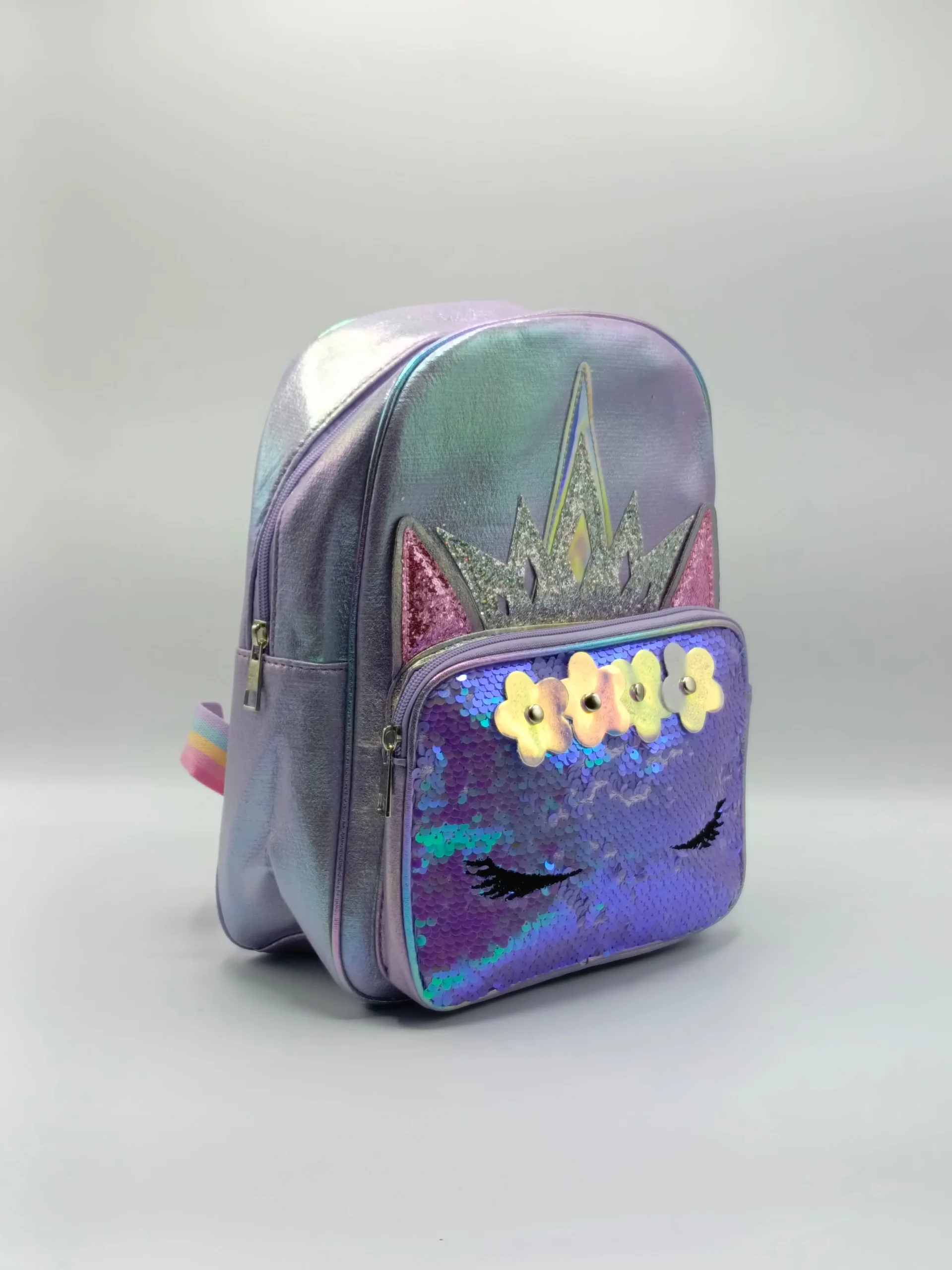 Stylish Unicorn-Themed Bloom School Bag crafted with durable material, comfortable straps, and a lightweight build, perfect for school, travel, and daily use.