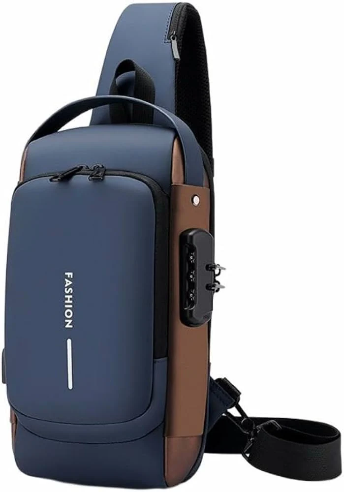 Modern Unisex Anti-Theft Sling Bag equipped with anti-theft features and secure pockets to keep essentials safe in crowded places.