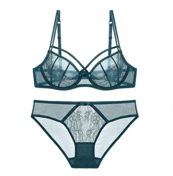 Victoria Transparent Ultra Thin Bra Set