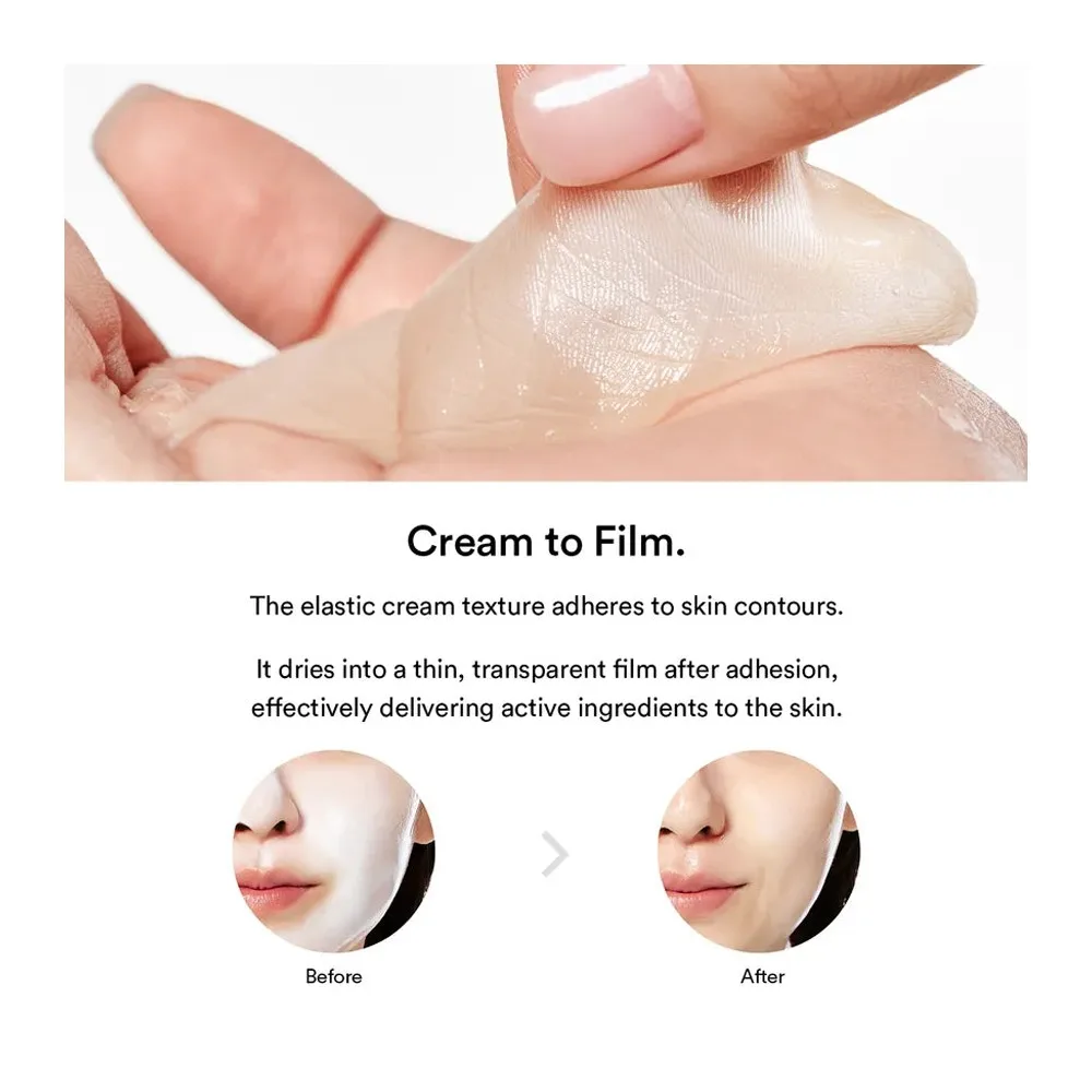 Side view of abib dark spot collagen wrapping mask, hyperpigmentation & anti-aging care, collagen, 100ml