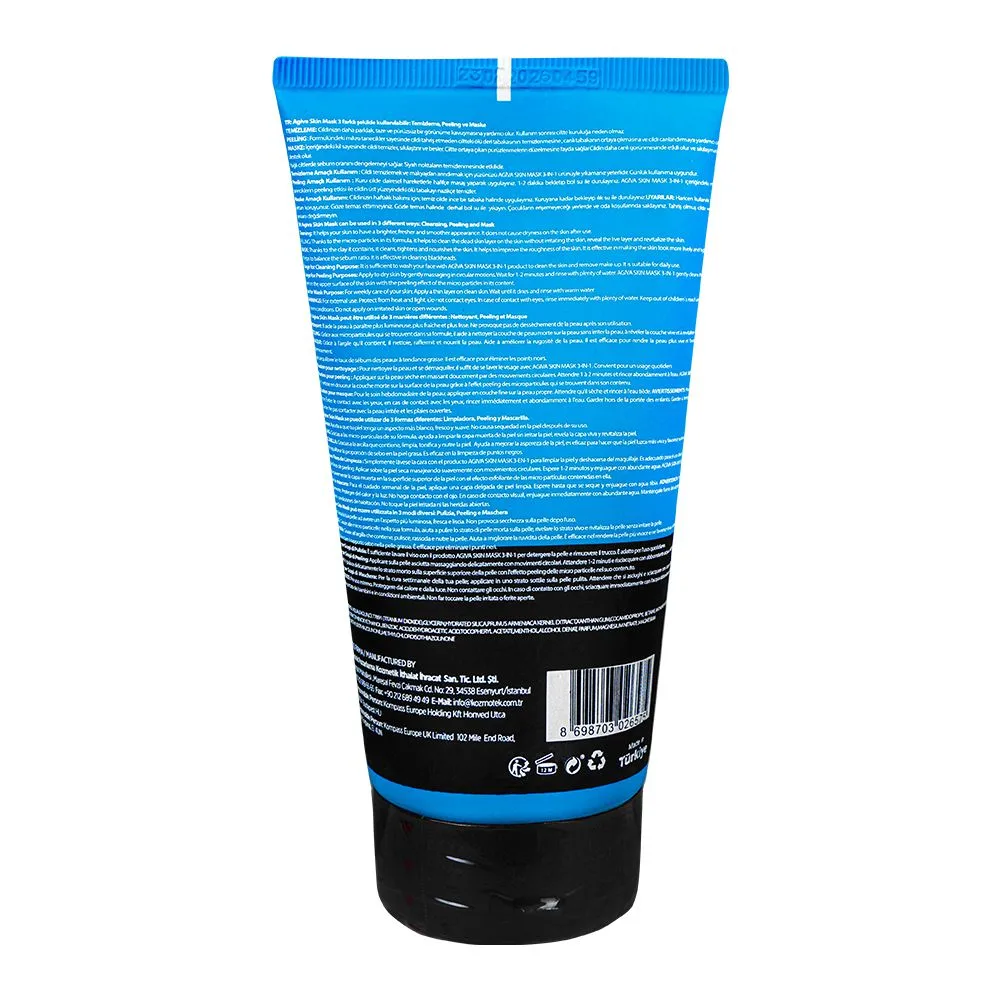 Comfortable casual agiva professional 3-in-1 cleansing/scrub/skin mask, 150ml