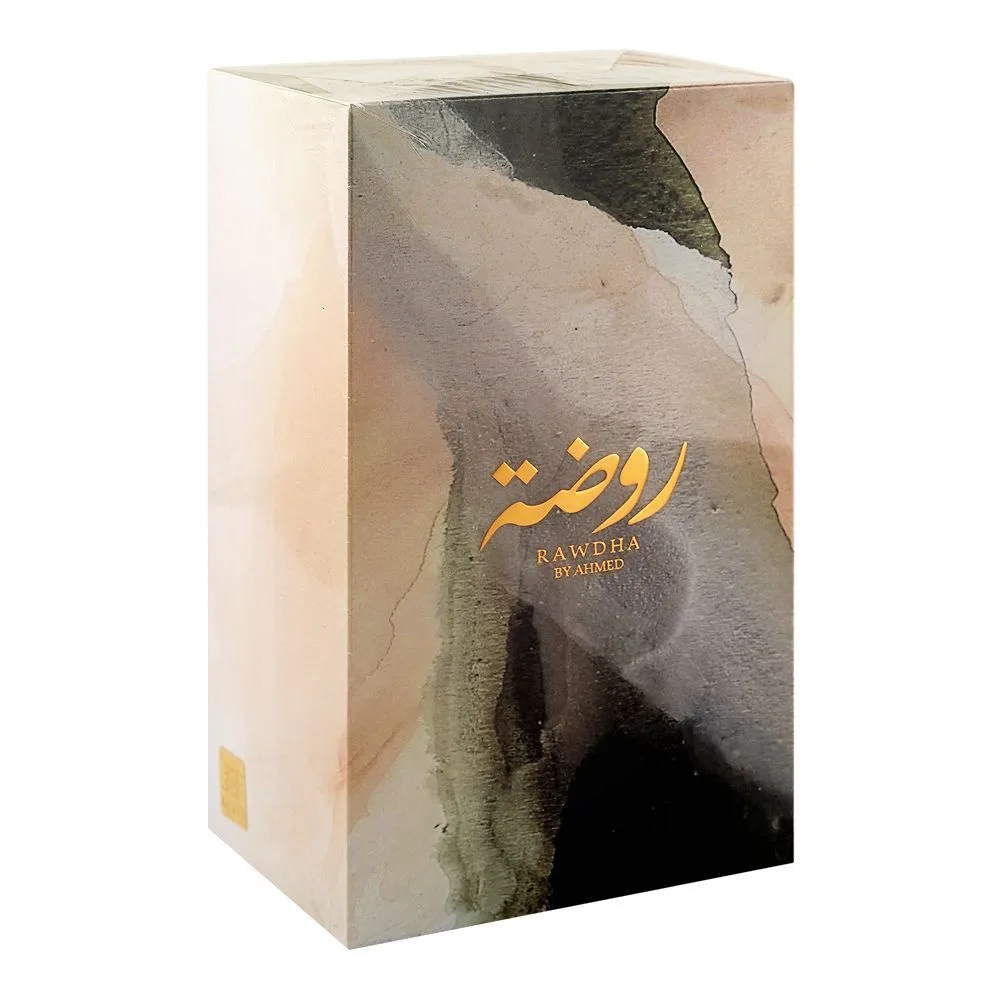 Side view of ahmed ali magribi rawdha, eau de parfum, for men & women, 50ml